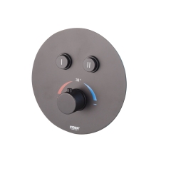 Душевая система термостатическая встроенная KOER KB-67012-05 3 функции (Цвет черный) (KR4729) купить в САНН Одесса