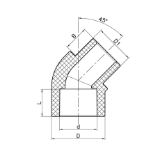 Угол Koer K0263.PRO 20 PPR 45 ВН (KP2907) купить в САНН Одесса