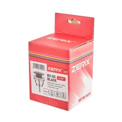 Донный клапан для раковины универсальный (с/без перелива) ZERIX BV-03 BLACK автоматический (Click-Clack) (Цвет черный) 1 1/4'' (ZX6020) купить в САНН Одесса