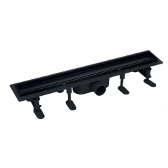 Душевой трап MIXXUS DRAIN-06-80 BLACK с пластиковой основой и накладкой из нерж. стали SUS304 70x800мм (Цвет черный) (MI6531) купить в САНН Одесса