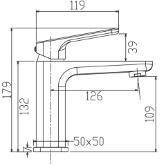 Смеситель для умывальника KOER KB-10031-12 (Цвет матовое золото) (KR5973) купить в САНН Одесса