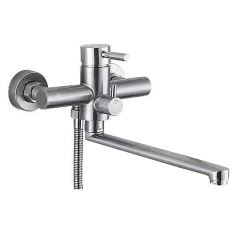 Смеситель для ванны HAIBA SUS-006 EURO из нерж. стали SUS304 (Цвет нерж) (HB9610) купить в САНН Одесса