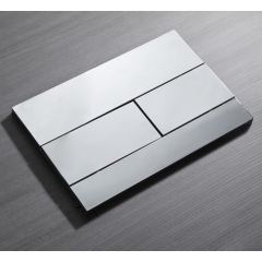 Панель смыва KOER KT-0603-01 240x160x10mm пластиковая, кнопка линейная (цвет хром) (KR5319) купить в САНН Одесса