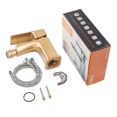 Смеситель для биде HAIBA KUBUS 002 BRUSHED GOLD (Цвет матовое золото) (HB9624) купить в САНН Одесса