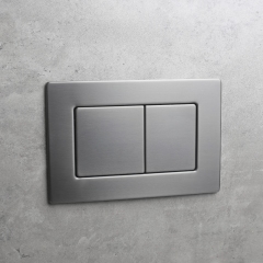 Панель смыва KOER KT-0612-07 240x160x10mm из нержавеющей стали, кнопка квадратная (цвет графит) (KR6122) купить в САНН Одесса
