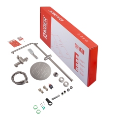 Душевая колонна со смесителем KOER KB-52028-07, 2 функции (Цвет графит) (KR5312) купить в САНН Одесса