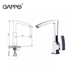 Смеситель для кухні GAPPO G4007, хром купить в САНН Одесса