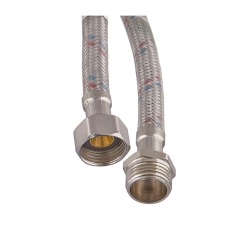 Гибкий шланг для подключения воды гайка 1/2'' - Штуцер 1/2'' (100 см) (силик. оболочка) Zerix (ZX3022) купить в САНН Одесса