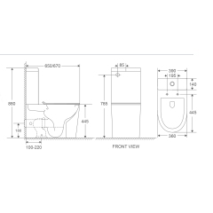 Унитаз-компакт MIXXUS PREMIUM BEVEL-0402-T1 670х390х880mm система смыва TORNADO 1.0 (MP6596) купить в САНН Одесса