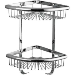 Полиця кутова Frap F352-1, 2-х ярусна, 240х320 мм, нержавіюча сталь, хром купить в САНН Одесса