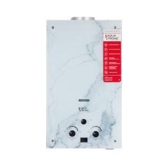 Колонка газовая дымоходная  Aquatronic  A21-10LMarble 10 л стеклянная панель c рисунком Мрамор купить в САНН Одесса