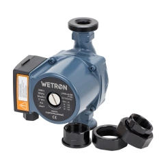 Насос циркуляционный 100Вт Hmax 6м Qmax 75л/мин Ø1 1/2" 180мм+гайки Ø1" WETRON (774532) купить в САНН Одесса
