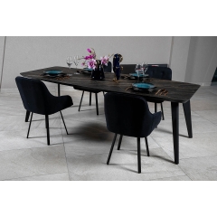 Стіл DETROIT 240х100х76 Laminam Naturali Noir Desir (3mm)