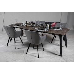 Стіл DETROIT 240х100х76 Laminam Emperador Extra (3mm)