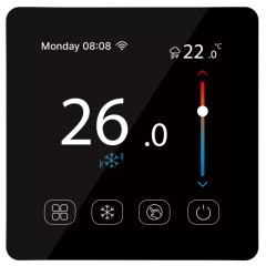 114150 Кімнатний сенсорний термостат з WiFi управлінням Tervix Pro Line WiFi TouchScreen Thermostat (підлога), чорний купить в САНН Одесса