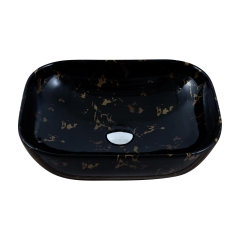 Умывальник Venus Dark Gold Curve Marble 46 см купить в САНН Одесса