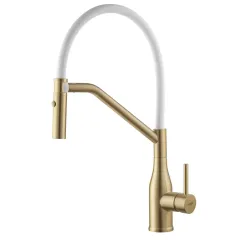 Смеситель для кухни Koer KI-70026-12 с белым силиконовым изливом (KR5212) купить в САНН Одесса