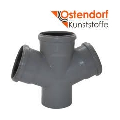 Ostendorf HT SAFE крестовина полипропилен 50 мм 67° для внутренней канализации Германия 25 лет гарантии купить в САНН Одесса