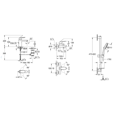 Набор смесителей 3 в 1 для ванной Grohe Eurosmart Cosmopolitan (UA126112M3) купить в САНН Одесса
