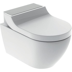 Кришка-біде Geberit AquaClean Tuma Comfort з підвісним унитазом Rimfree: нержавіюча сталь купить в САНН Одесса