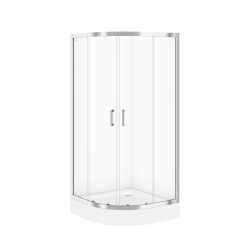 ДУШОВА КАБІНА HAПІВКРУГЛА BASIC 90X90X185 ПРОЗОРЕ СКЛО купить в САНН Одесса