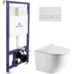 Інсталяція Koller Pool Dune 1200SL + Integro Cosmo White панель змиву + підвісний унітаз Round SMART купити в САНН Одеса
