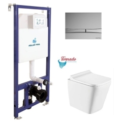 Інсталяція Koller Pool Dune 1200SL + Integro Cosmo Chrome панель змиву + підвісний унітаз TrendTornado 3,0 купити в САНН Одеса