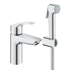 Змішувач для раковини з гігієнічним душем Grohe Eurosmart New (23124003)