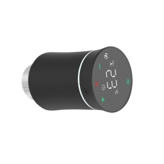 ZigBee Беспроводной програмируемый сервопривод для термостатического крана (Черный матовый) ZTRV-BY-100(B)