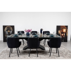 Стіл BELFORT 240х100х76 Laminam Verde Alpi Lucidato (5mm)