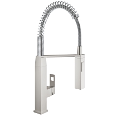 Змішувач для кухні з гнучким виливом Grohe Eurocube (31395DC0)