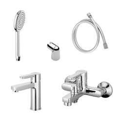 Комплект змішувачів AQVARODOS Aqua (90771+90773+GL-R01+J06+Aqua шланг 150)