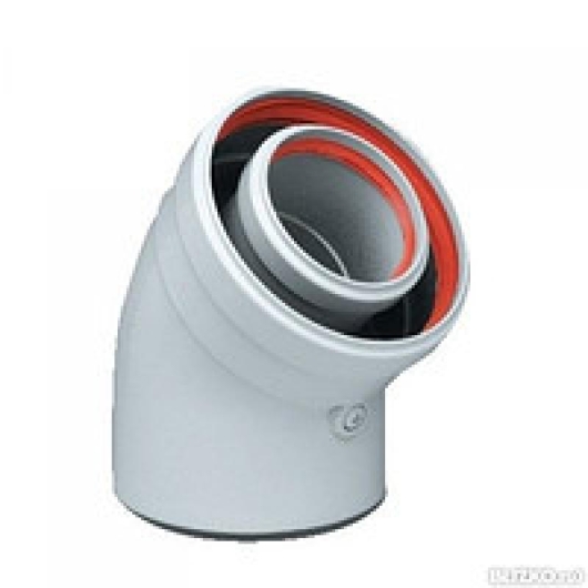 Коаксиальный угол 45 град., 60/100 (Standart), изображение 2