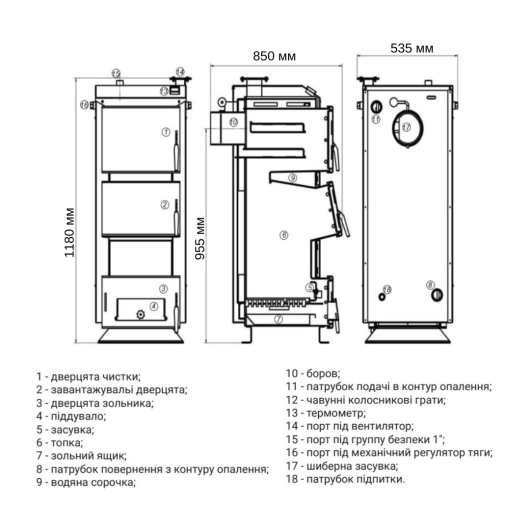 Thermo Alliance Ferrum V 3.0 Котел твердотопливный стальной FSF 26-30, изображение 2