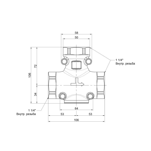 антиконденсационный клапан 11/4"-60C "Icma" №133, изображение 2