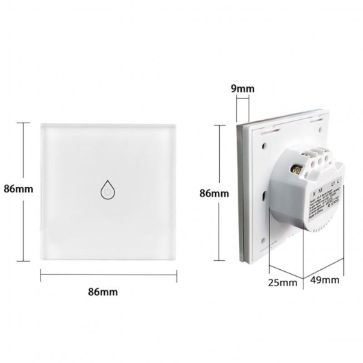 Контролер для бойлера (16А) с WiFi WS-EU-BW, изображение 5