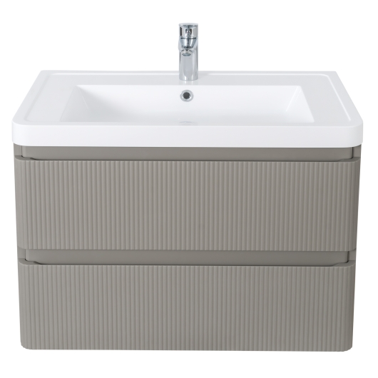 Меблі Акцент ЛЮКС (STONE-GREY-MATT) з умивальником Ваr 75 см (консольні), изображение 3