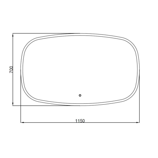 Дзеркало Callisto 115x70 см sensor з підсвіткою, изображение 5