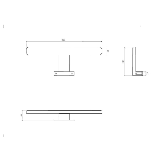 LED  Підсвітка Alpha 4.5W, хром, изображение 4