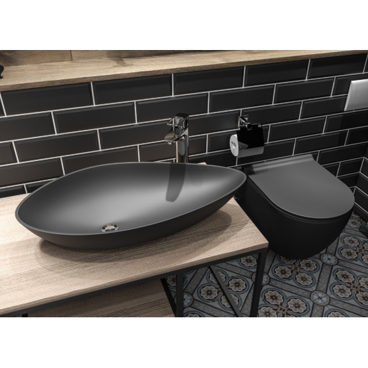 Раковина Olive Black 75 см 002300, изображение 4