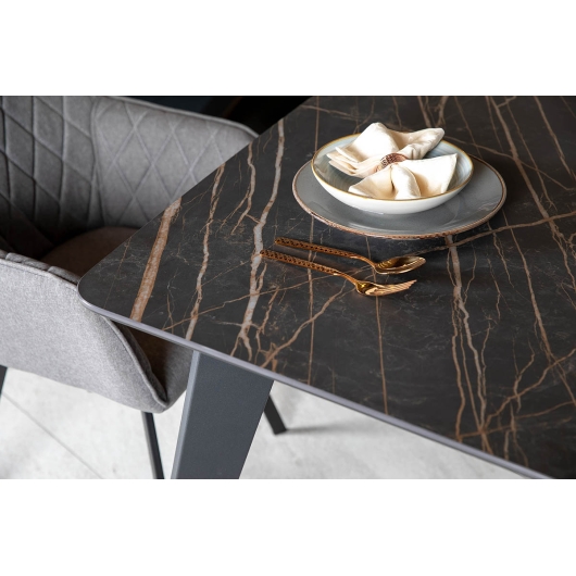 Стіл DETROIT 260х120х76 Laminam Naturali Noir Desir (5mm), изображение 6