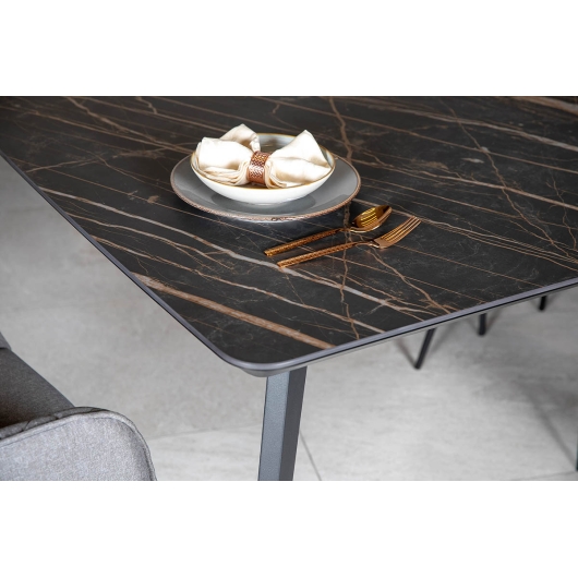 Стіл DETROIT 260х120х76 Laminam Naturali Noir Desir (5mm), изображение 7