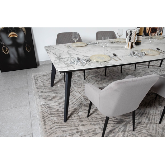 Стіл DETROIT 240х100х76 Laminam Invisible white (5mm), изображение 3