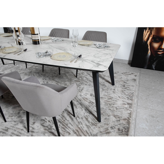 Стіл DETROIT 240х100х76 Laminam Invisible white (5mm), изображение 4