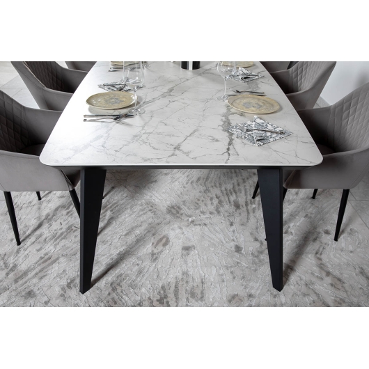 Стіл DETROIT 240х100х76 Laminam Invisible white (5mm), изображение 5