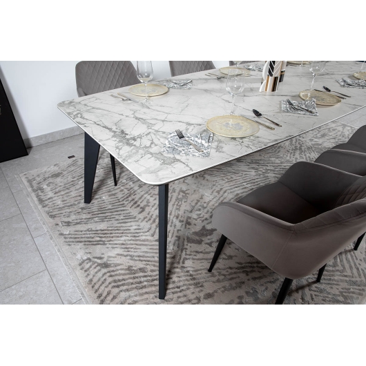 Стіл DETROIT 240х100х76 Laminam Invisible white (5mm), изображение 6