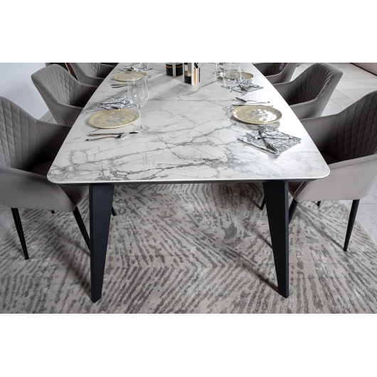 Стіл DETROIT 240х100х76 Laminam Invisible white (5mm), изображение 7