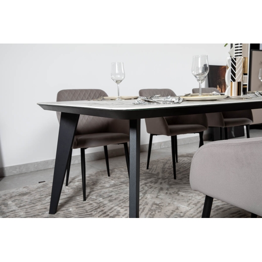 Стіл DETROIT 240х100х76 Laminam Invisible white (5mm), изображение 8