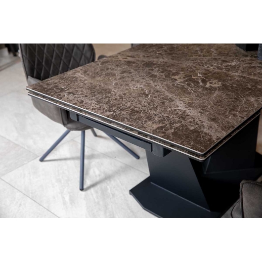 Стіл ЛУАРА 140(200)*80*76 Laminam Emperador Extra (3mm), изображение 3