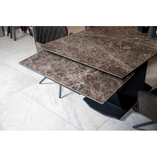 Стіл ЛУАРА 140(200)*80*76 Laminam Emperador Extra (3mm), изображение 5